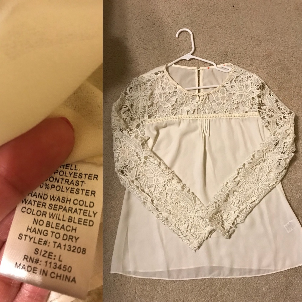 Long sleeve boutique top